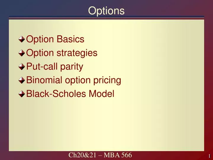 options