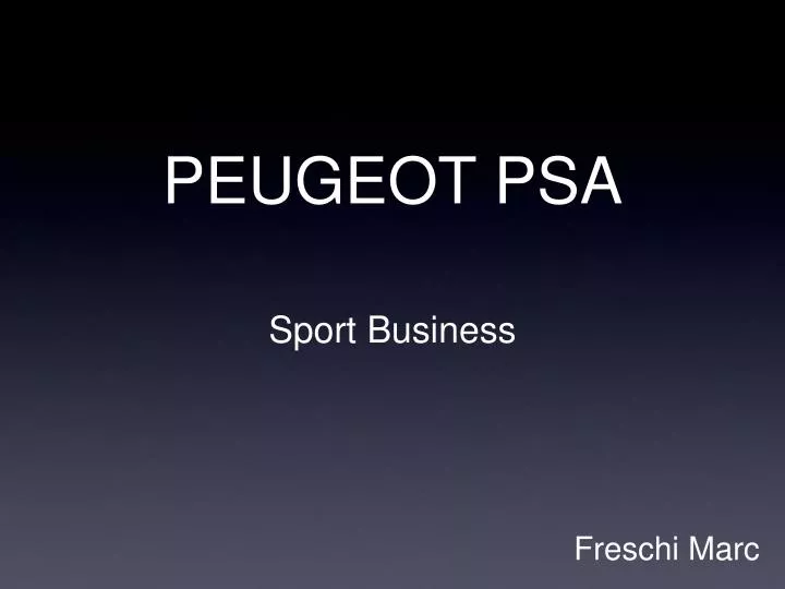 peugeot psa