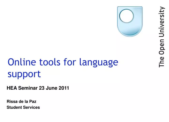 online tools for language support