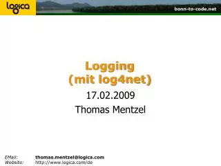 logging mit log4net