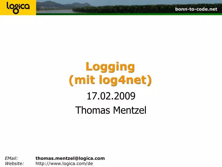logging mit log4net