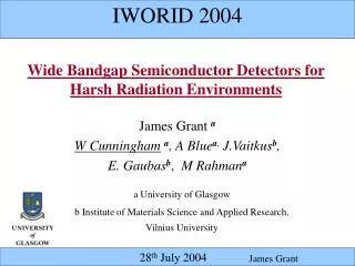 Wide Bandgap Semiconductor Detectors for Harsh Radiation Environments