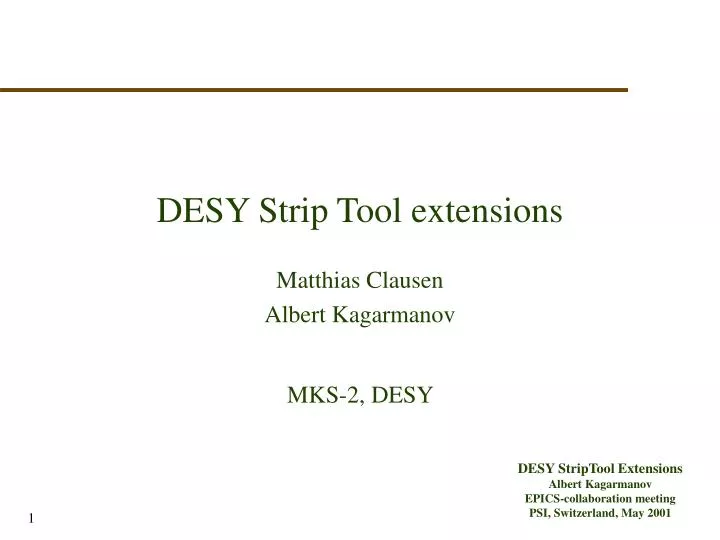 desy strip tool extensions