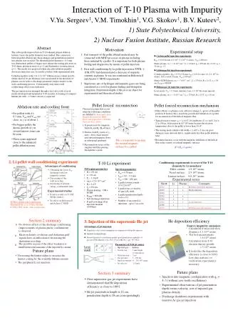 Interaction of T-10 Plasma with Impurity