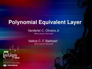 Polynomial Equivalent Layer