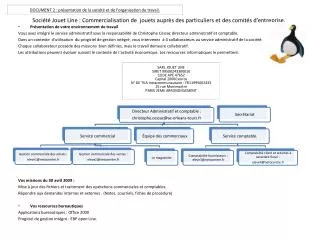soci t jouet line commercialisation de jouets aupr s des particuliers et des comit s d entreprise
