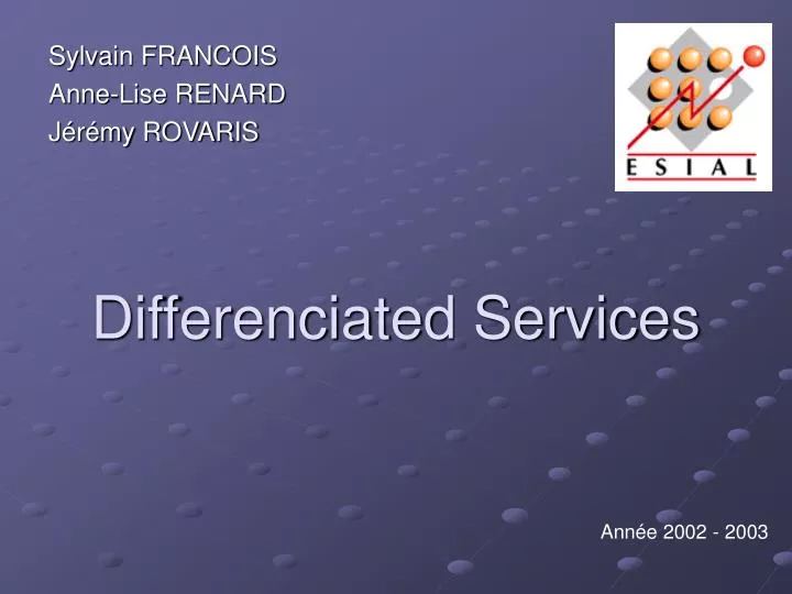 differenciated services