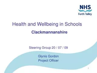 Health and Wellbeing in Schools