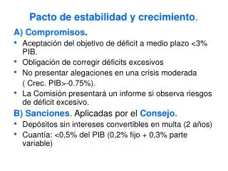 pacto de estabilidad y crecimiento