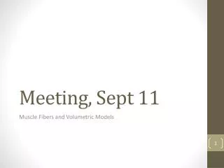 Meeting, Sept 11