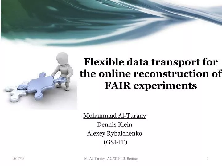 flexible data transport for the online reconstruction of fair experiments