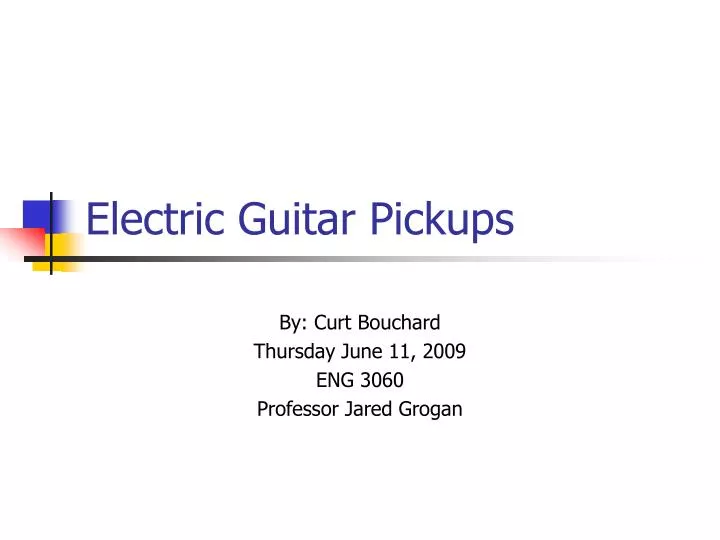 electric guitar pickups