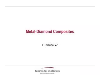 Metal-Diamond Composites