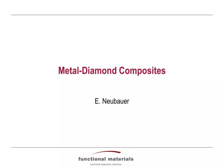 metal diamond composites