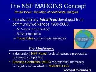 The NSF MARGINS Concept