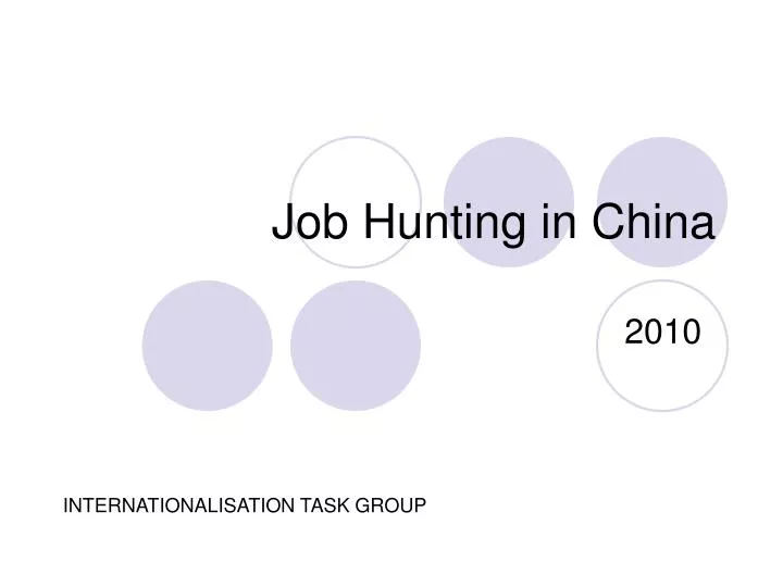 job hunting in china