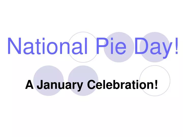 national pie day