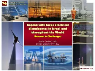 Coping with large electrical disturbances in Israel and throughout the World Reasons &amp; Challenges