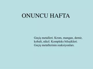 ge i metalleri krom mangan demir kobalt nikel kompleks bile ikleri ge i metallerinin reaksiyonlar