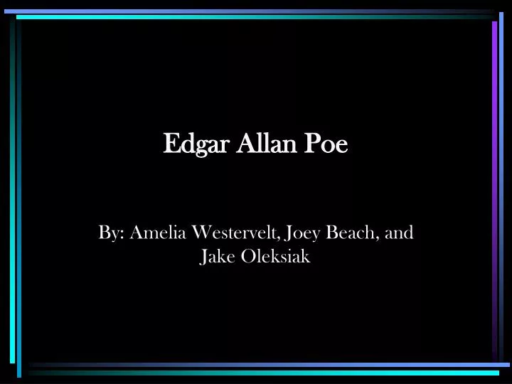 edgar allan poe