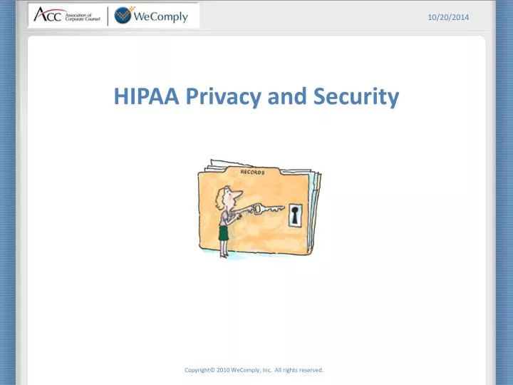 hipaa privacy and security