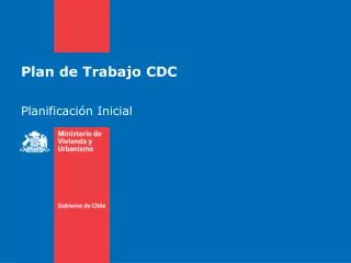 plan de trabajo cdc