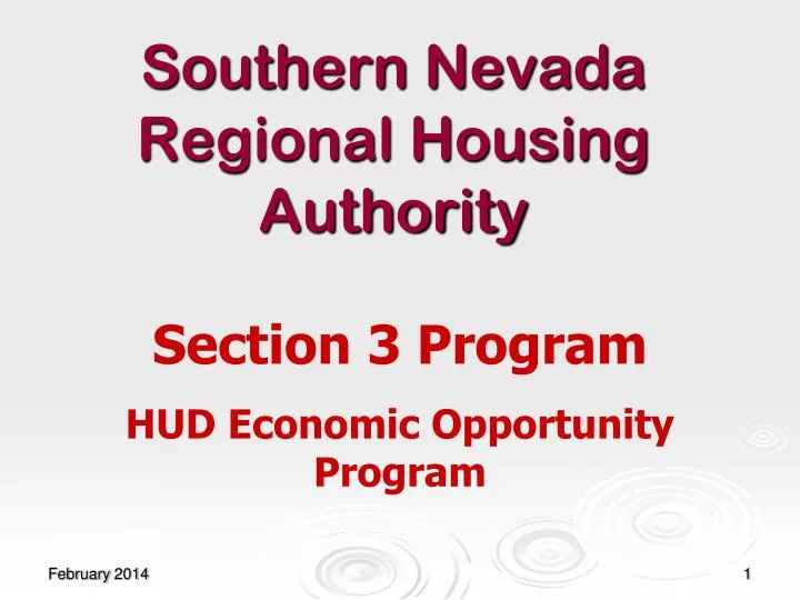southern nevada regional housing authority