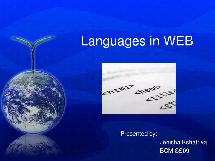 languages in web