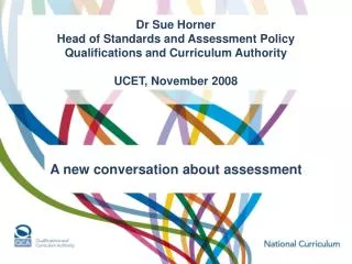 A new conversation about assessment