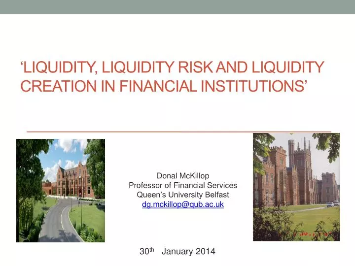 liquidity liquidity risk and liquidity creation in financial institutions