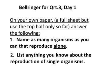Bellringer for Qrt.3, Day 1