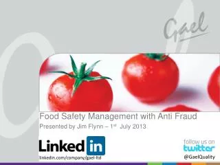 Food Safety Management with Anti Fraud