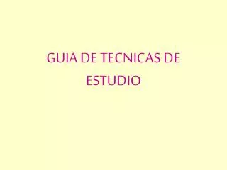 guia de tecnicas de estudio