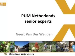 pum netherlands senior experts