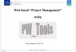 Web based “Project Management” using - slide 1