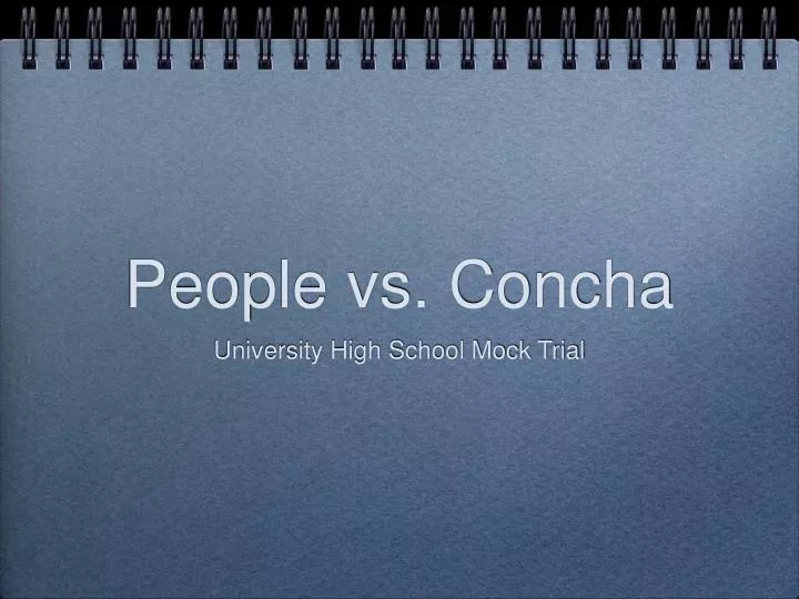 people vs concha