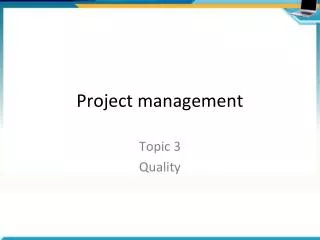 Project management