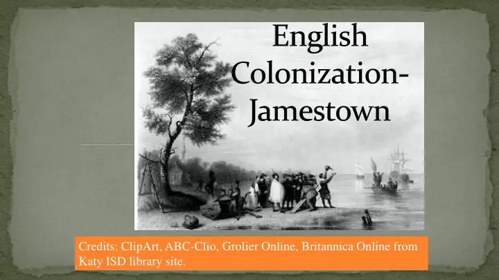 english colonization jamestown