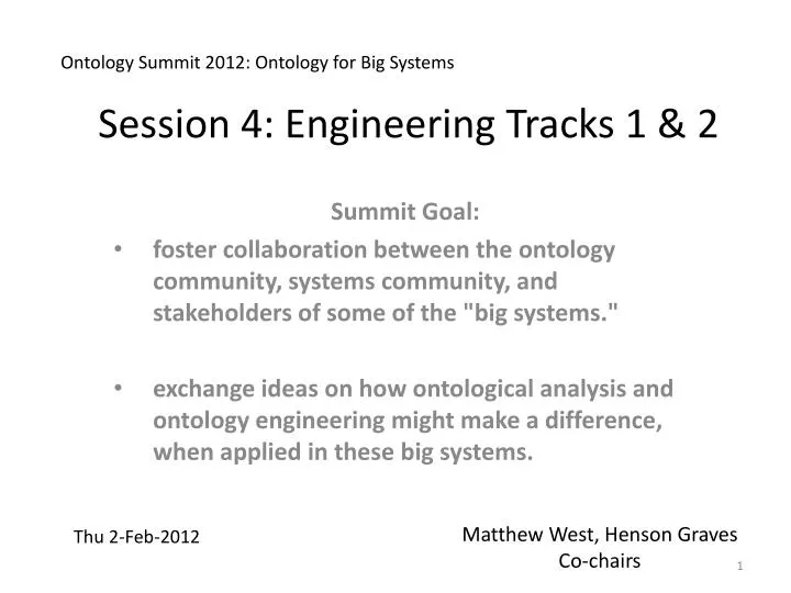 session 4 engineering tracks 1 2