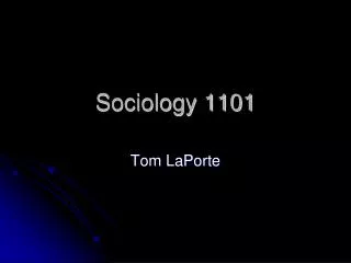 Sociology 1101