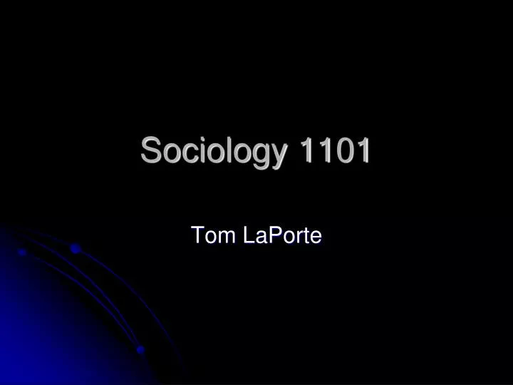 sociology 1101