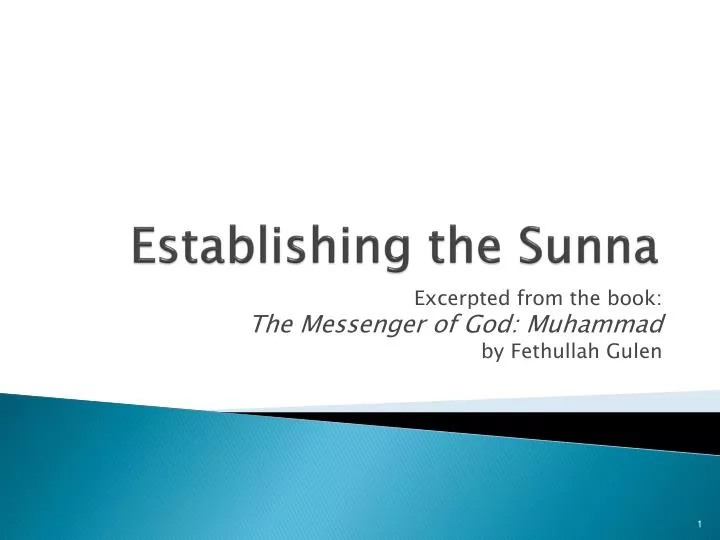 establishing the sunna