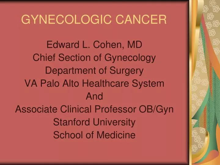 gynecologic cancer