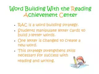 Word Building With the R eading A chievement C enter