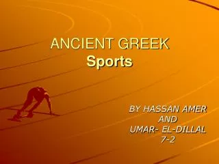 ANCIENT GREEK Sports