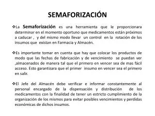 semaforizaci n