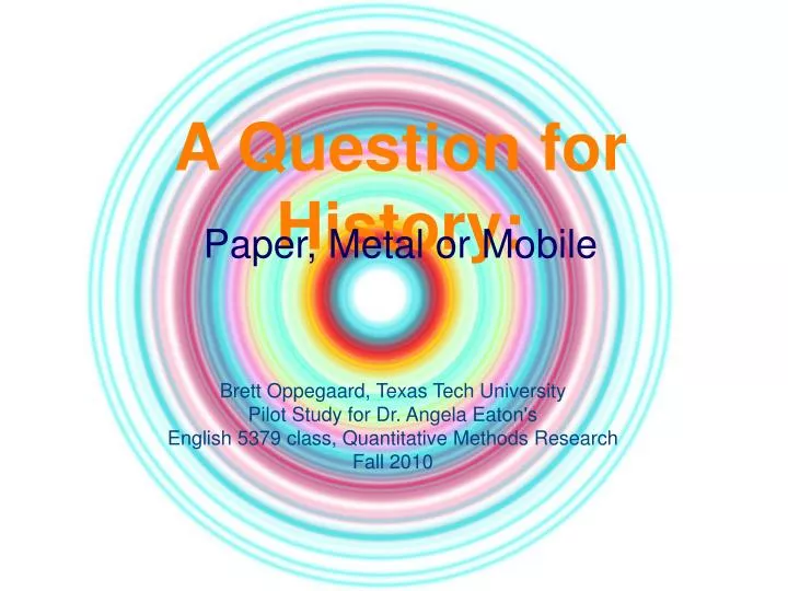 paper metal or mobile