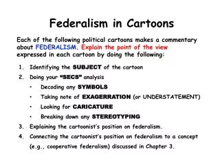Federalism in Cartoons