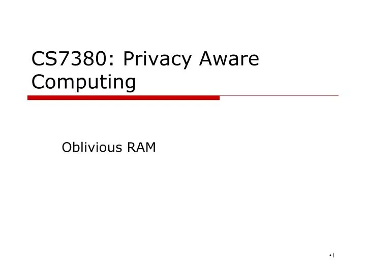 cs7380 privacy aware computing