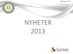 NYHETER 2013 - slide 1
